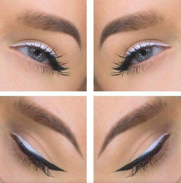 Beyaz Göz Kalemi Eyeliner Uygulaması