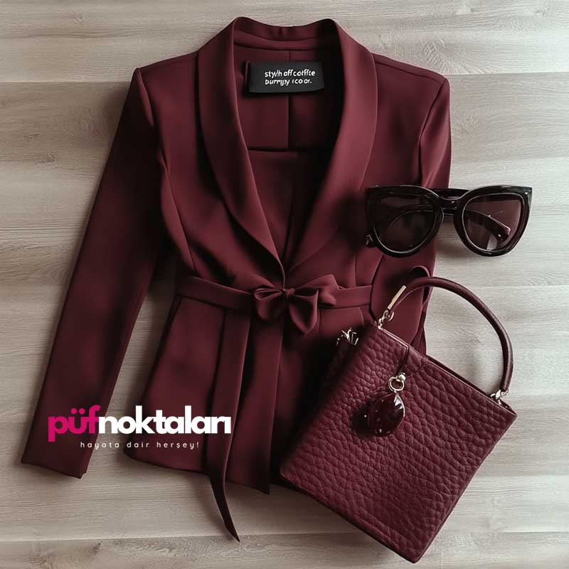 bordo ceket